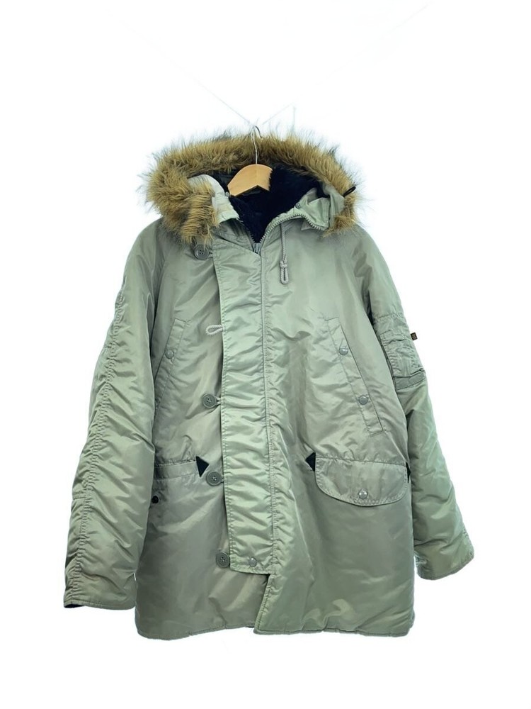 Alpha Industries Flight Jacket/M/Nylon/Grn/Plain/Type N-3B 3389