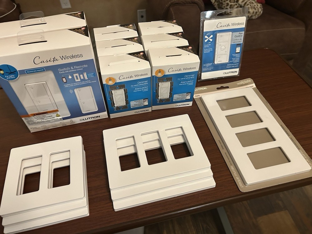 Lutron Caseta Wireless Smart Dimmer Switch 6-Pack in White PD-6WCL-WH