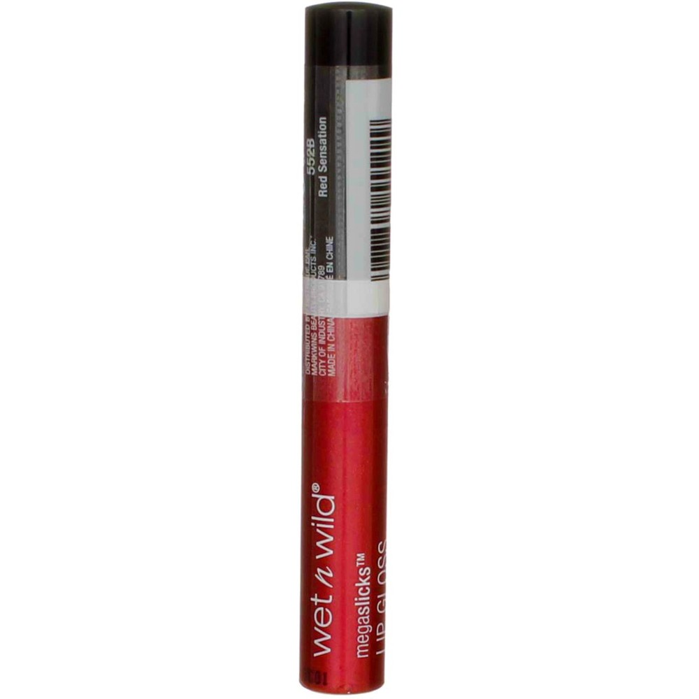 Wet n Wild MegaSlicks Lip Gloss, Red Sensation 552B, 0.19 oz