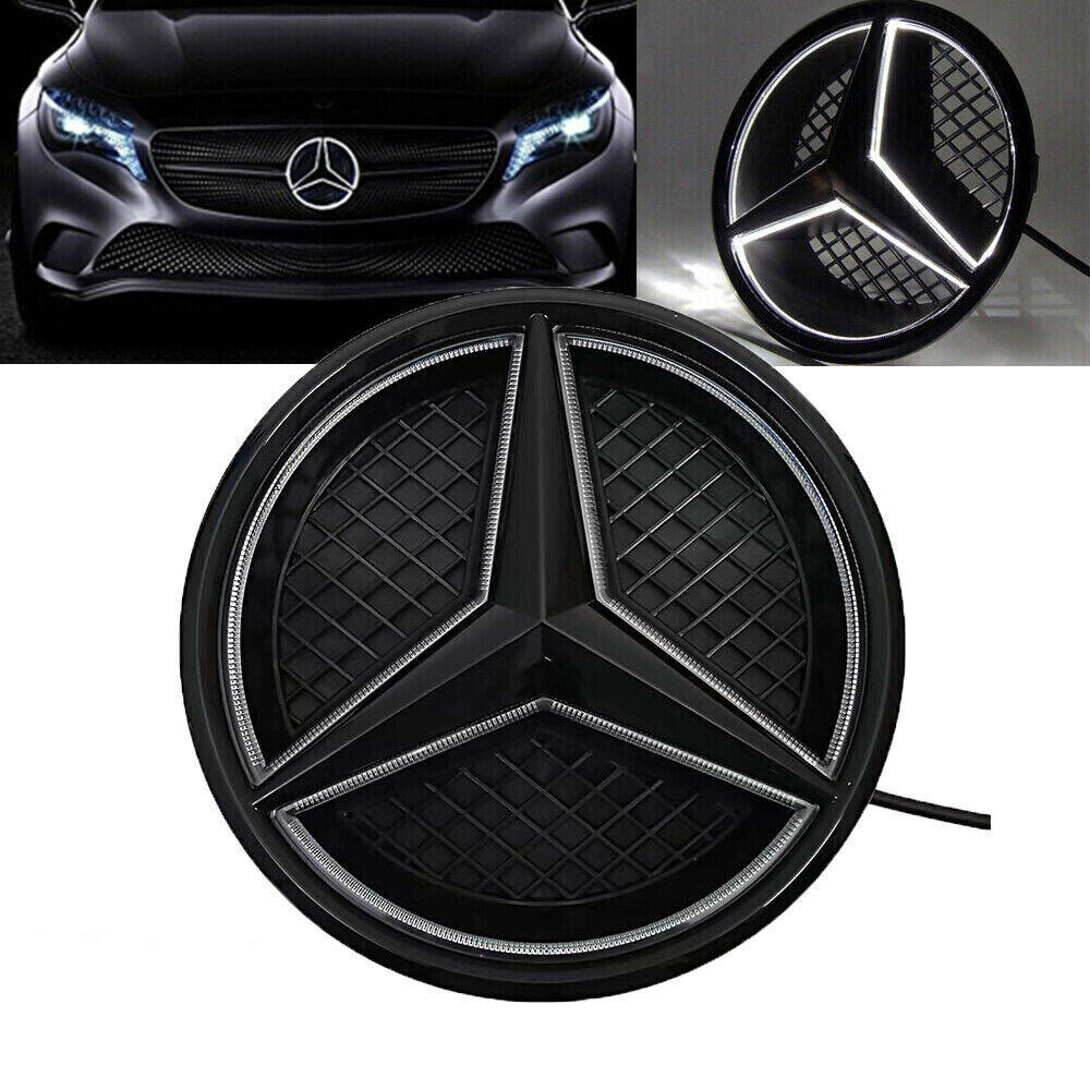Front Grill LED Star Emblem Illuminated Logo Fit For Mercedes-Benz 2015-18 W205