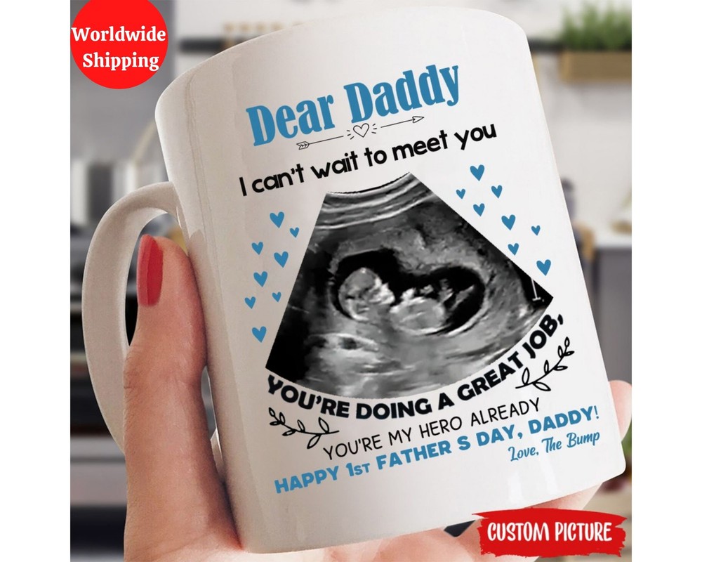 Ultrasound Photo Father's Day Mug Ultrasound Gifts For Dad Daddy Coffee Mug
