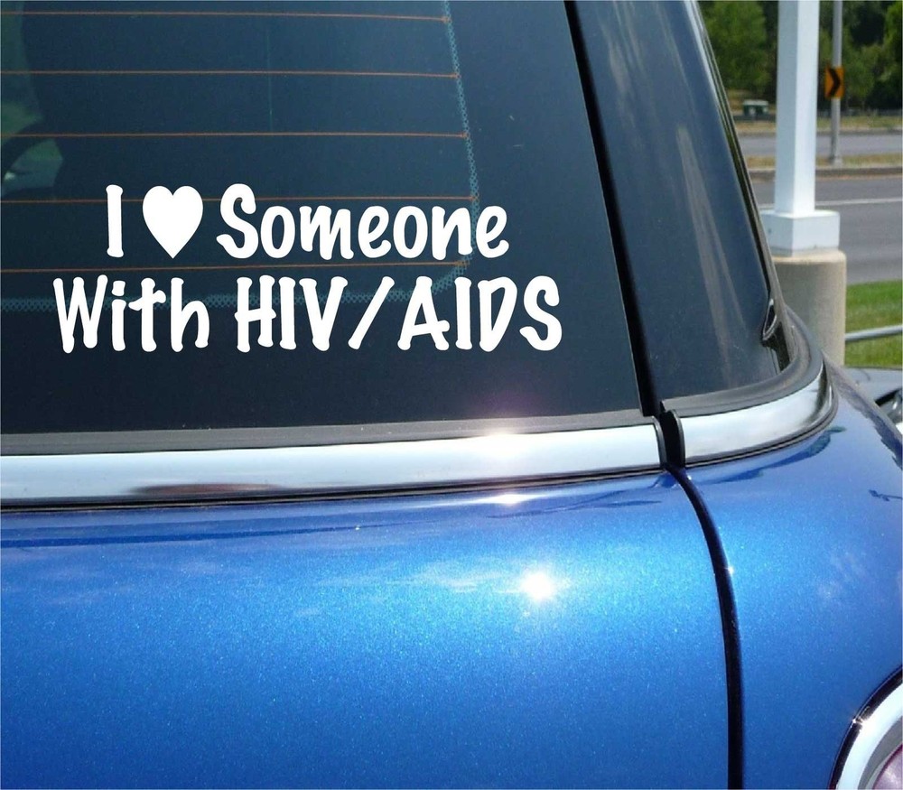 Support HIV Awareness with Inspiring Decal Sticker for Car or Wall