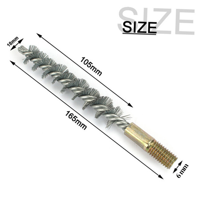 Wire M6/12 Steel Wire Tube Brush Chimney Cleaning Brush Round Polishing