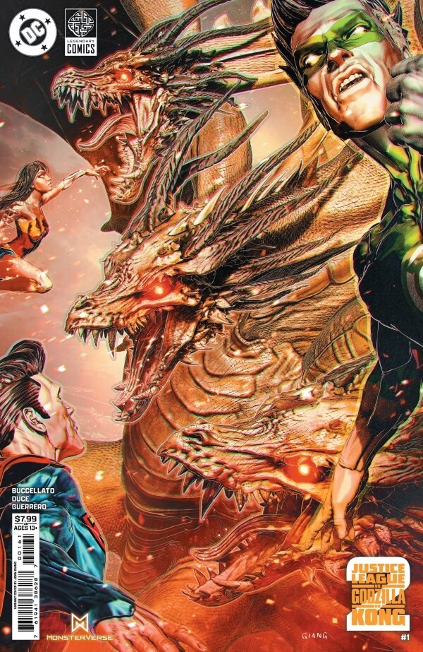 Justice League vs Godzilla vs Kong 2 Cover E John Giang Foil Variant April 2025