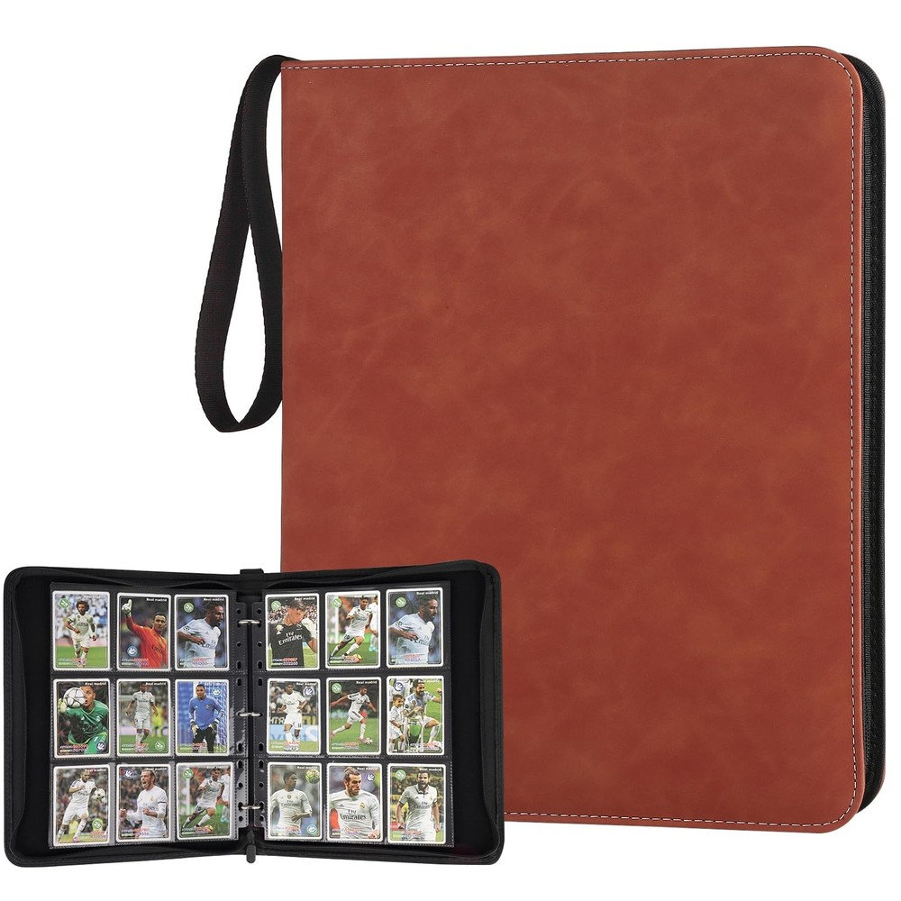 9-Pocket Premium Zip Trading Card Binder with 720 Double-Sided Pages