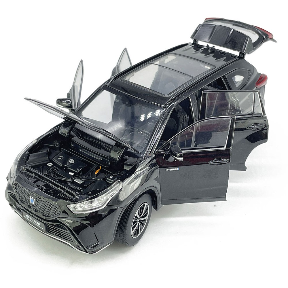 1/32 Scale Crown Kluger Diecast Metal Alloy Toy Car Gift for Boys in Black