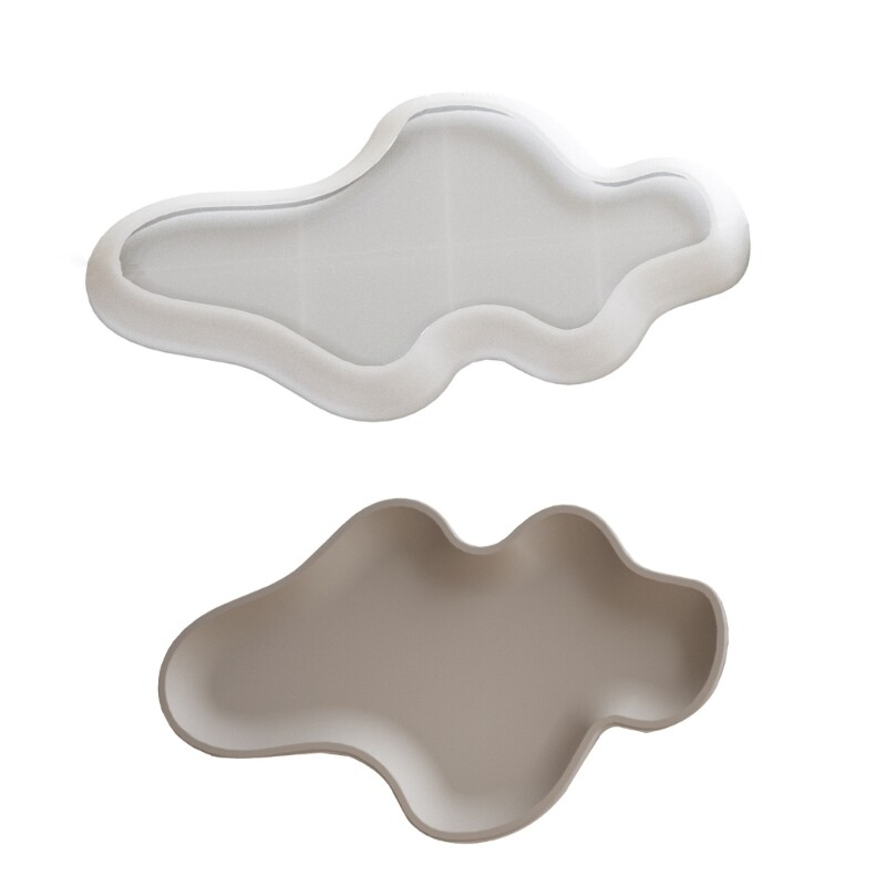 Sturdy Silicone Molds for Elegant Portable Resin Concrete Oval Trays