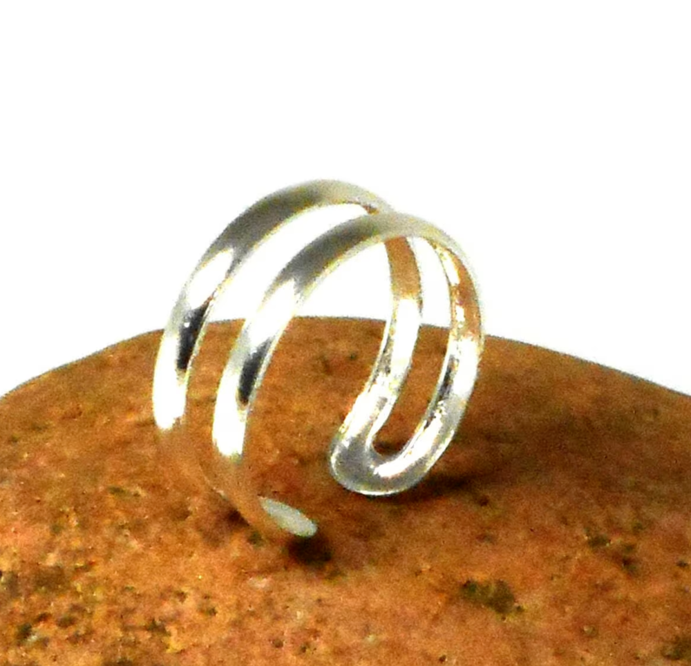 Adjustable Brass or Silver Mallet Finger Splint for Lateral Deviation Arthritis  