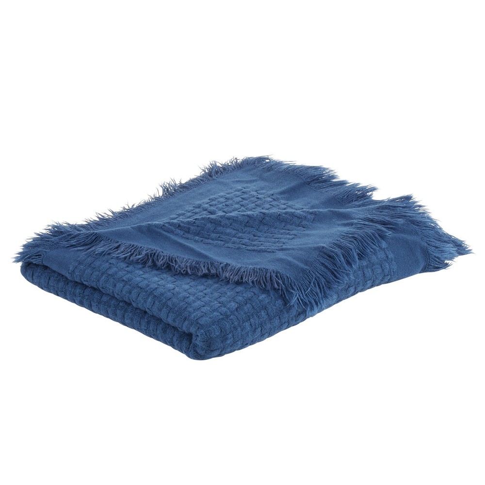 Waffle Weave Textured Cozy Throw Blanket for Bed or Couch