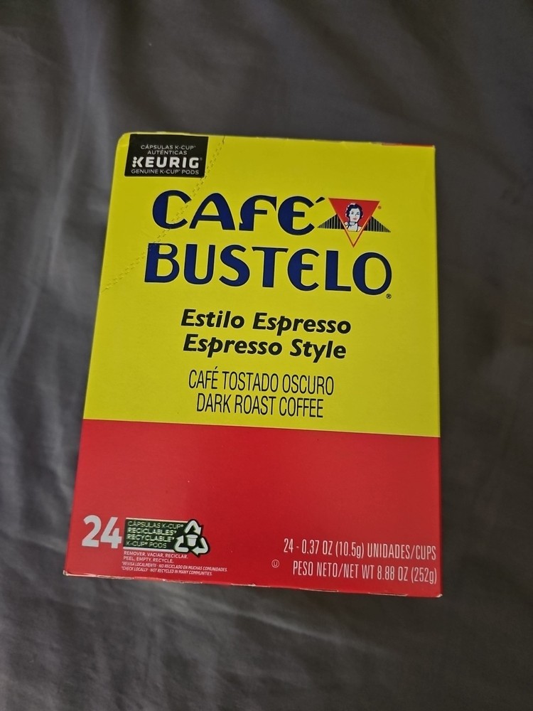 CAFE BUSTELO.. Keurig 6106 K-Cups - Espresso Style (24/Box) New