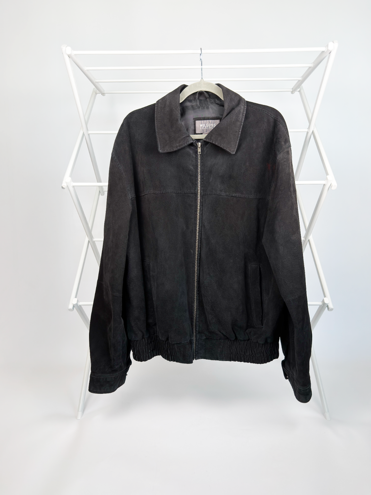 Wilsons Suede Leather Jacket (Men's, L, Black)