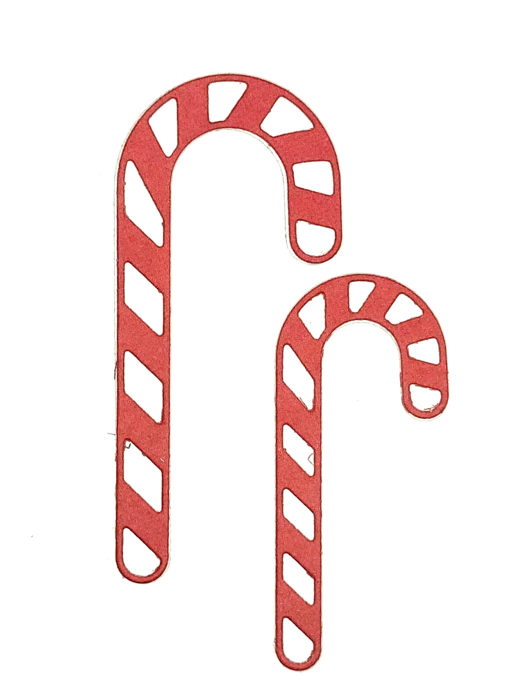 Candy Canes Layered  Christmas Candy Metal Dies Standard Thin 7/8