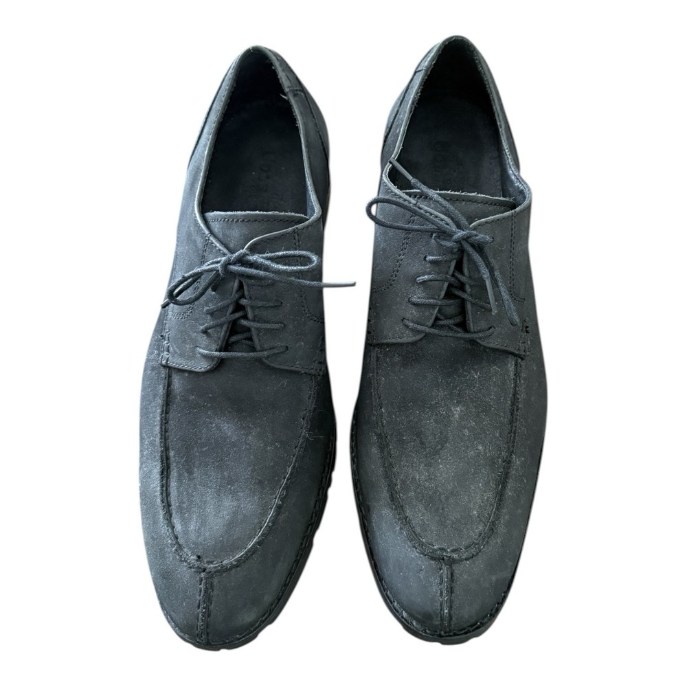 Classic Men's Black Suede Lace-Up Dress Shoes size 9