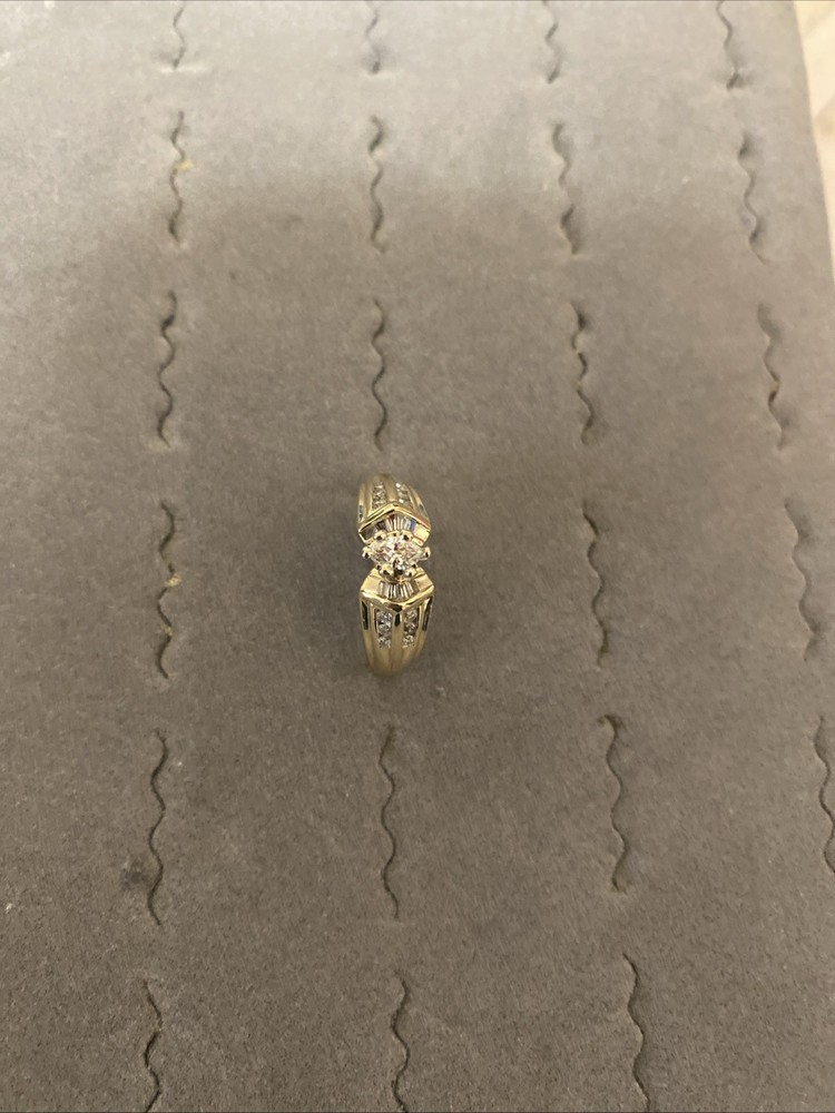 14k Yellow Gold With Natural Diamonds 1ctw
