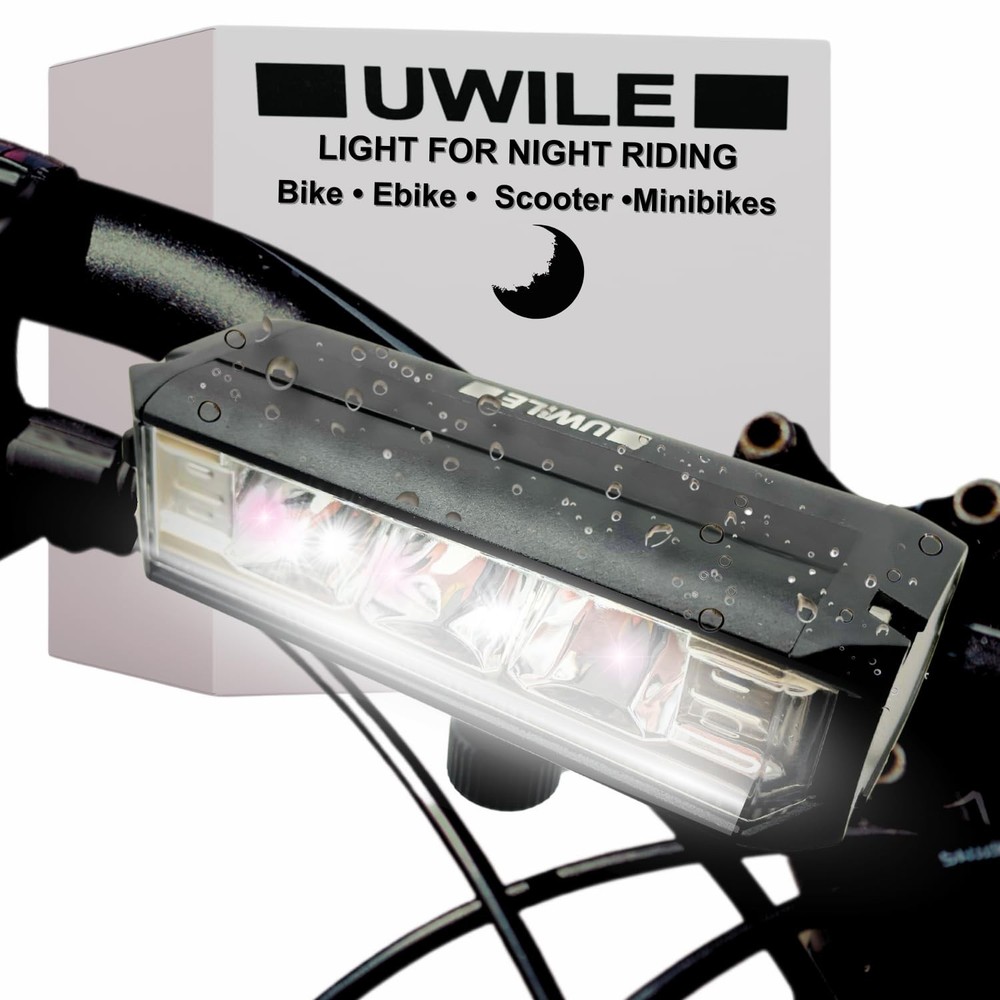 Ultra Bright Rechargeable Bike LED Light with Multiple Beam Modes for Night Cycling