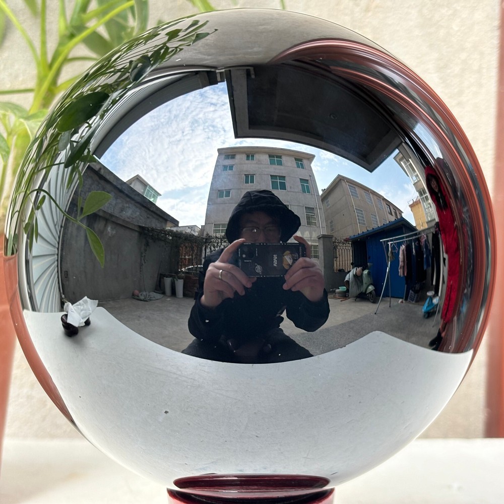 2130g Large Black Obsidian Crystal Sphere Ball for Healing and Energy