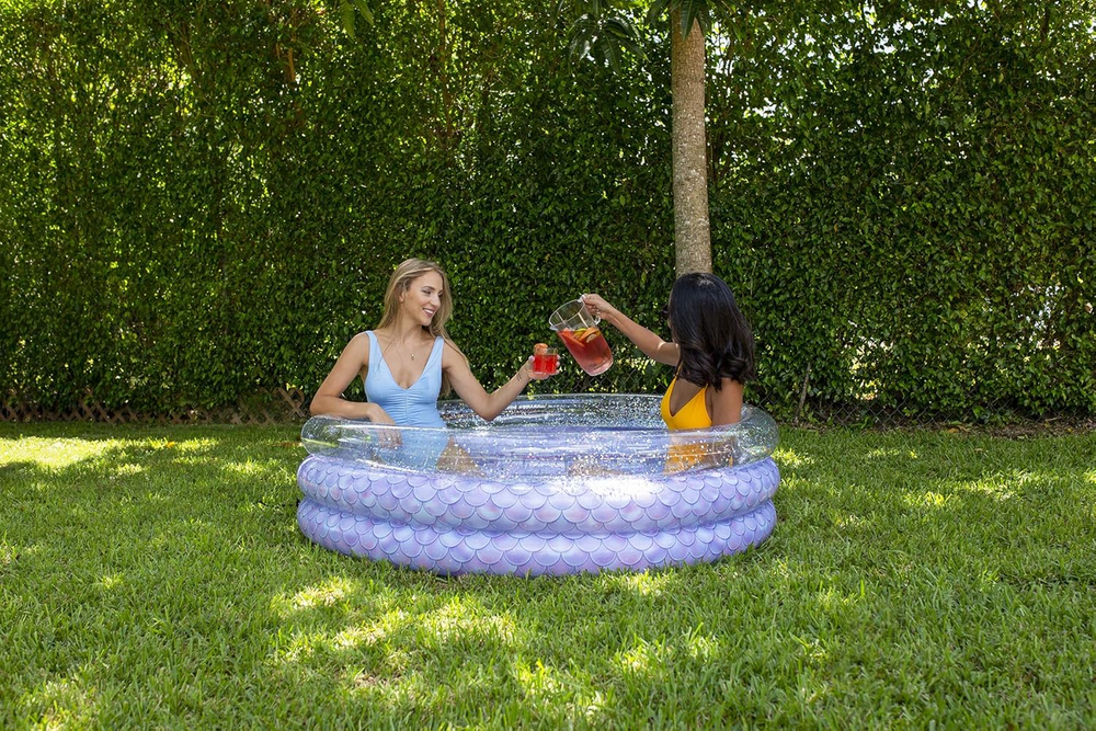 Mermaid Print Inflatable Pool Floats Beach Balls Dipping Pool Toys Collection