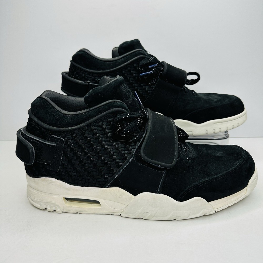Nike Air Trainer Victor Cruz Mens Size 10 Black Suede Sneakers 777535-004