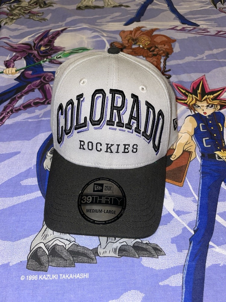 Signed New Era MLB Colorado Rockies Arch Mark Classic 39Thirty Stretch Fit Cap