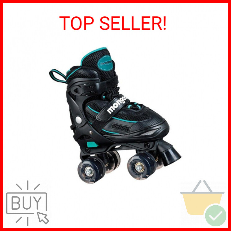Mongoose Adjustable Light Up Inline Skates for Girls Beginners  