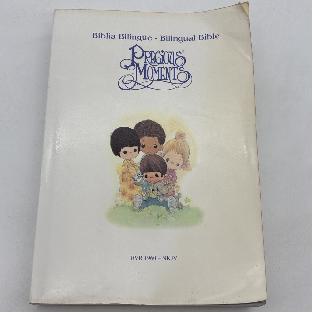 Precious Moments Bible RVR 1960 - NKJV Bilingual Vintage 2001 Spanish English