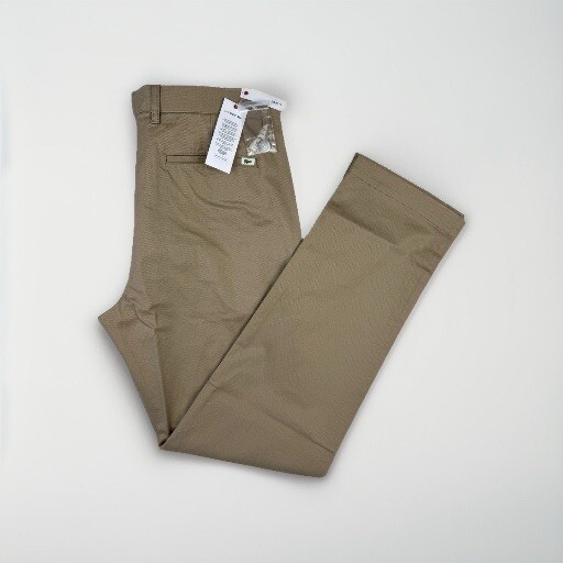 Lacoste Slim Fit Beige Khakis Men's W40 L34 EU 50 HH4601 Cotton Chino $110 MSRP