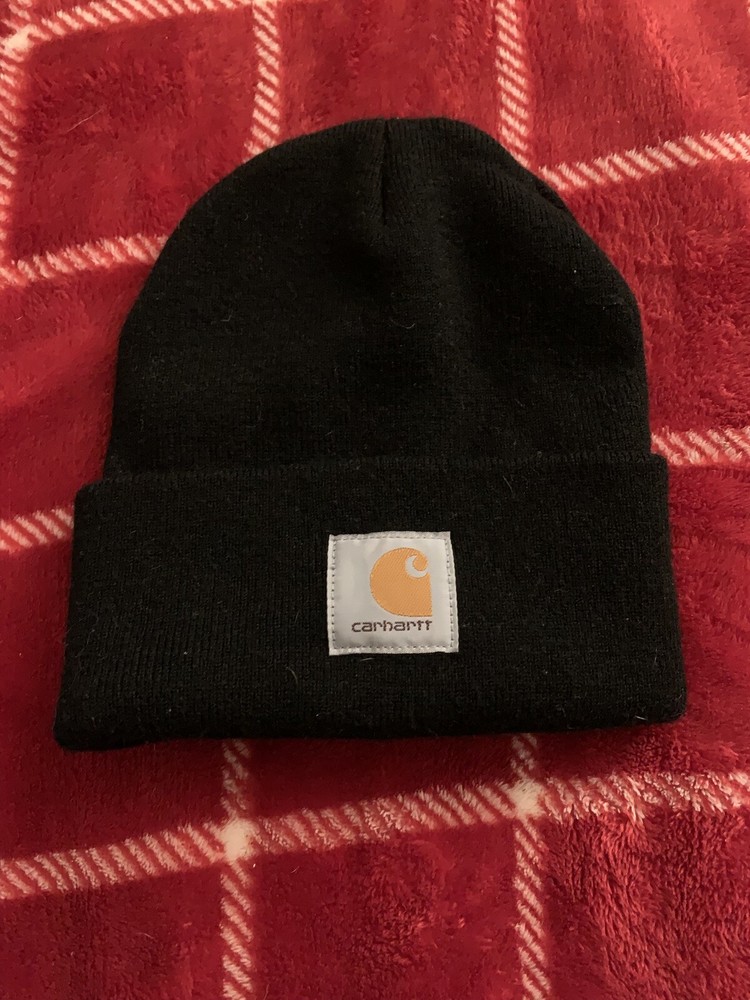 Unisex Carhartt Navy Blue Cuffed Winter Beanie Hat OSFA