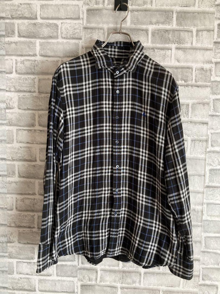 Burberry Black Label Long Sleeve Nova Check Shirt F/S from Japan
