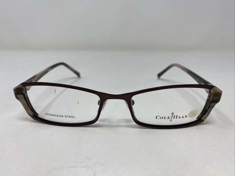 Cole Haan CH 1006 BROWN 49-17-130 Metal Full Rim Eyeglasses Frame VB15