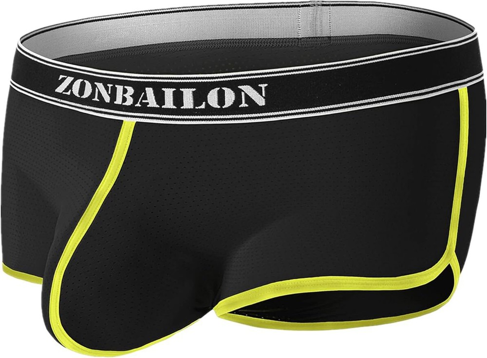 Mens Athletic Boxer Briefs Underwear Breathable Moisture-Wicking Short Boxers