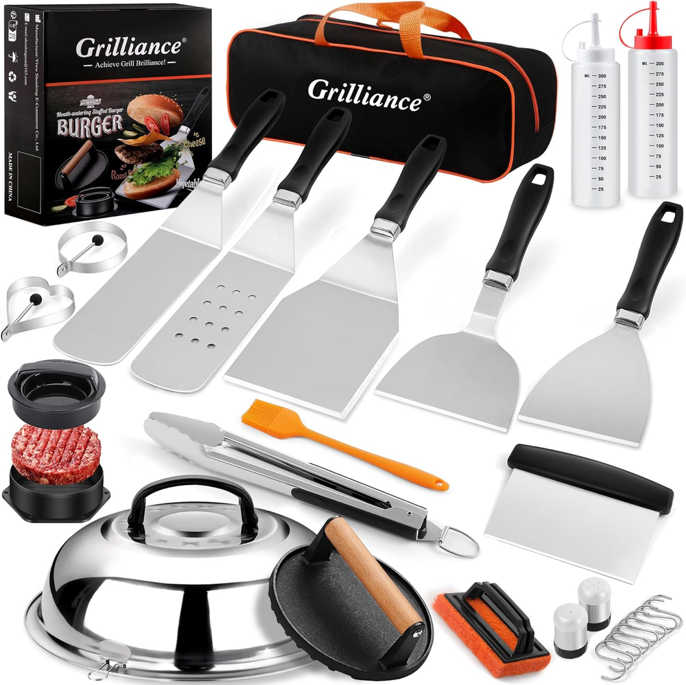 27pc Blackstone Griddle Accessories Kit with Spatulas BBQ Tools Gift Set