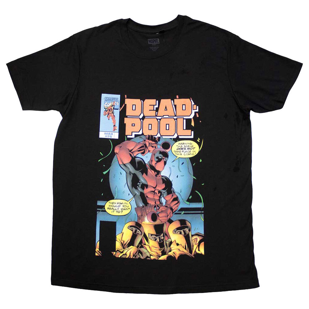 Deadpool Bubble Text Logo Graphic T-Shirt for Fans