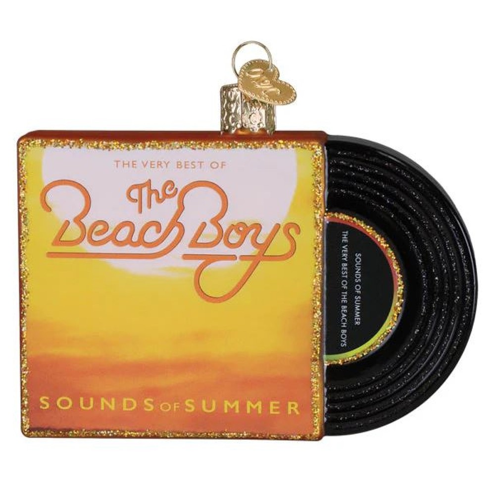 Old World Christmas Blown Glass Christmas Ornament, Sounds of Summer Album Cover