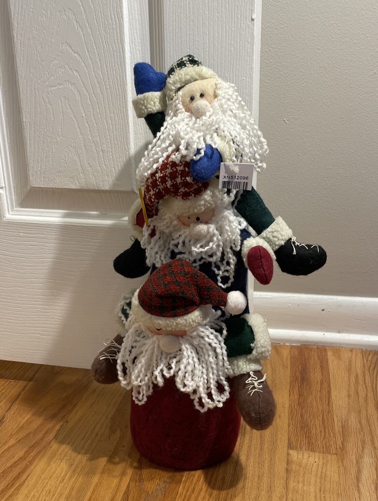 Jolly Santa Doll Christmas Door Stopper Decor for Holiday Cheer  