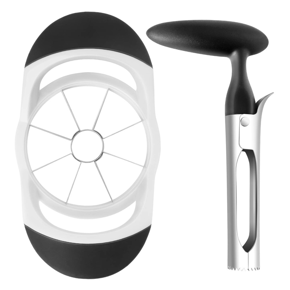 Sharp Stainless Steel Apple Slicer Corer and Fruit Cutter Set