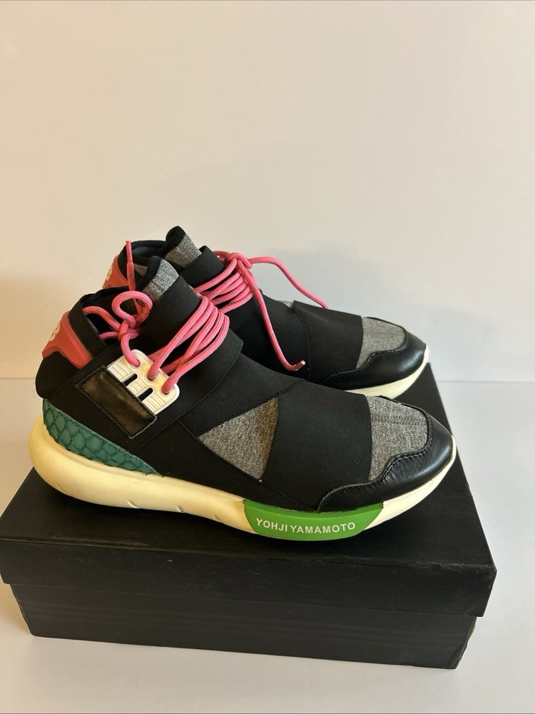 RARE - Adidas Y-3 Qasa high neon pink size 10 Yohji Yamamoto