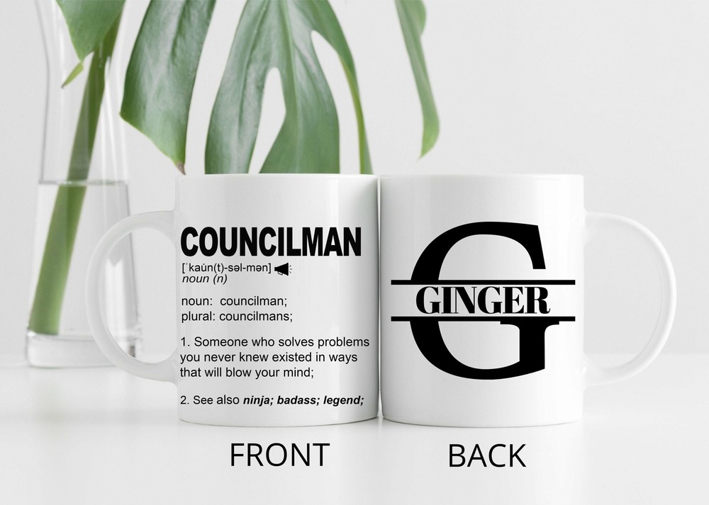 Funny Councilman Gift Mug L Personalized Coffee Cup For Men & Women L For