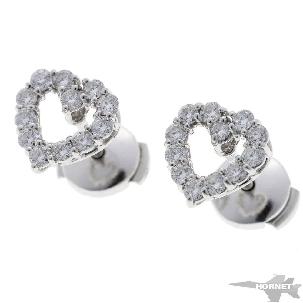 Tiffany Co. Tiffany Heart Diamond Earrings Platinum PT950 2310165