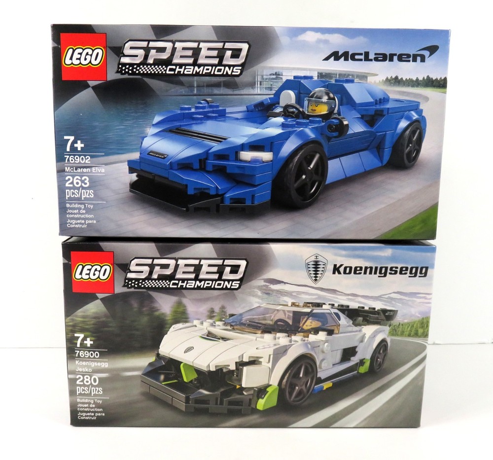 LEGO SPEED CHAMPIONS McLaren Elva  Koenigsegg Jesko 76900 76902 NEW SEALED