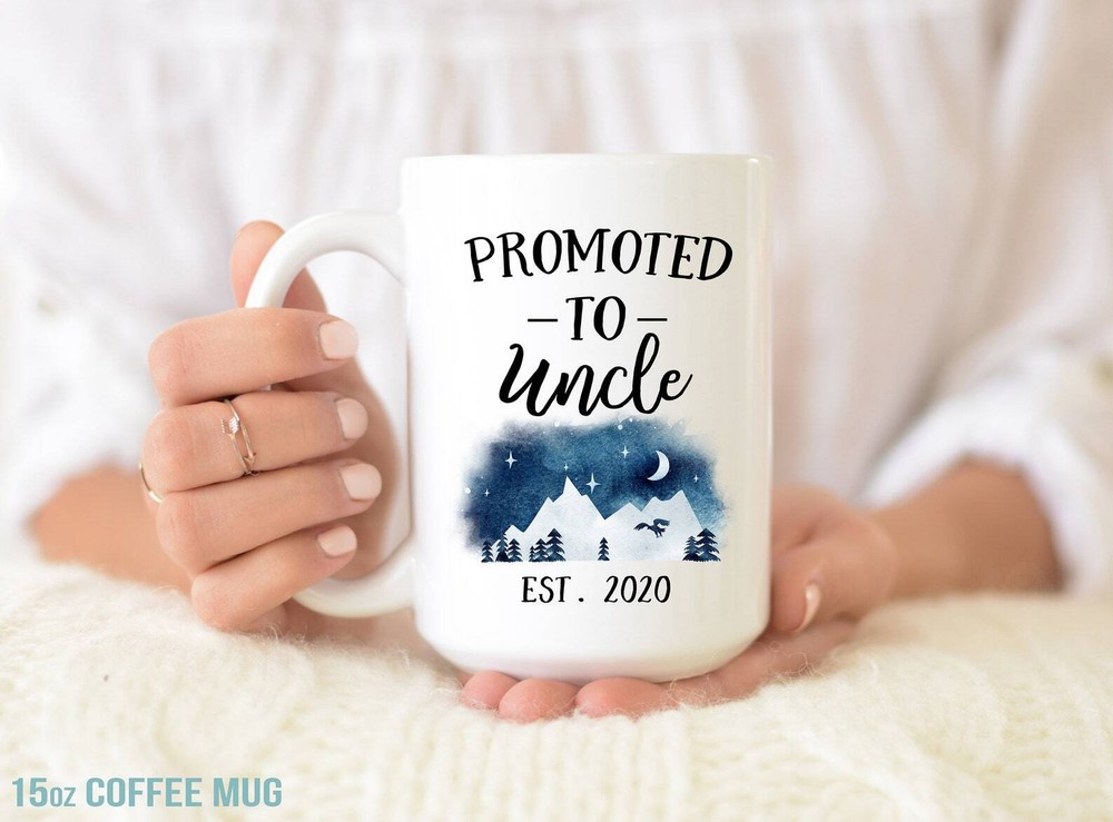 Personalized Uncle Mug Promoted To Uncle Pregnancy Reveal New Uncle Gift New