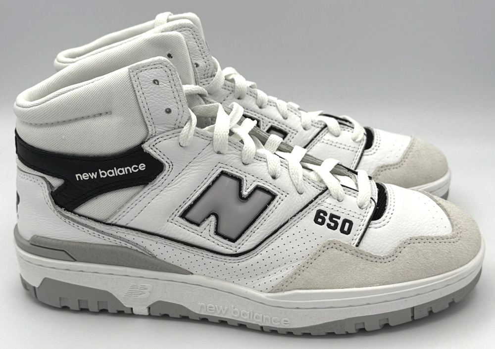 New Balance 650R Shoes Mens Size 9.5 D Black White Casual Sneakers BB650RWH