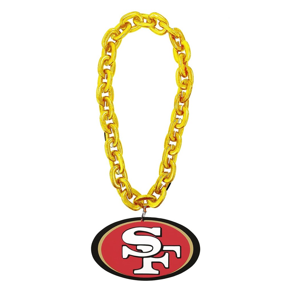 Gold San Francisco 49ers NFL Fan Necklace Chain