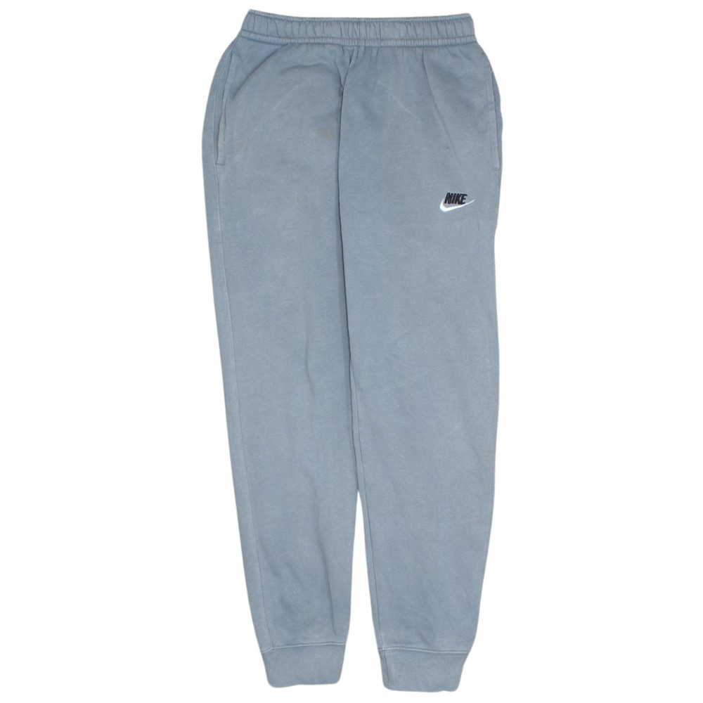 Nike Mens Joggers Grey Fleece Elastic Waist Cuffed Sweatpants Pockets Fit XS