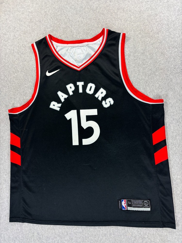 Toronto Raptors Nike Replica Basketball Jersey (#15 Carter) Men's XL - Black