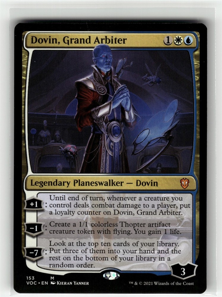 DOVIN, GRAND ARBITER Crimson Vow Commander #153 VOC(NM+)(MTG)