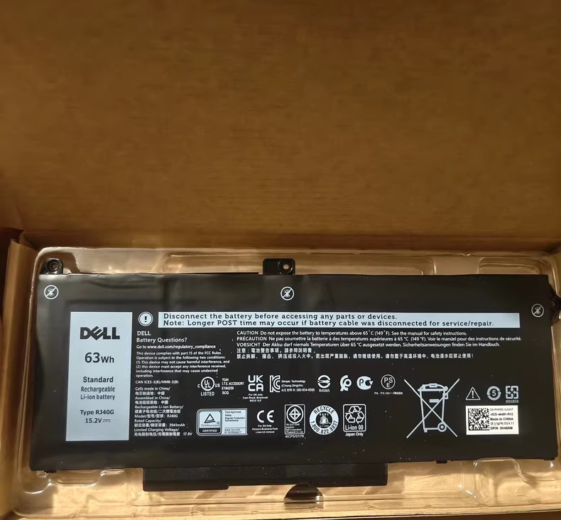 Genuine RJ40G M033W 63WH Battery For Dell Latitude 5420 5520 Precision 3560 OEM