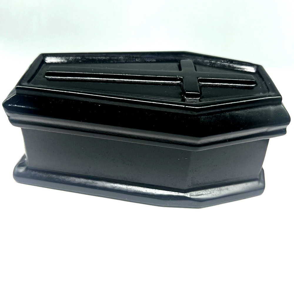 Natural Obsidian coffin Quartz Skull Carved Crystals Skull Healing 1pc