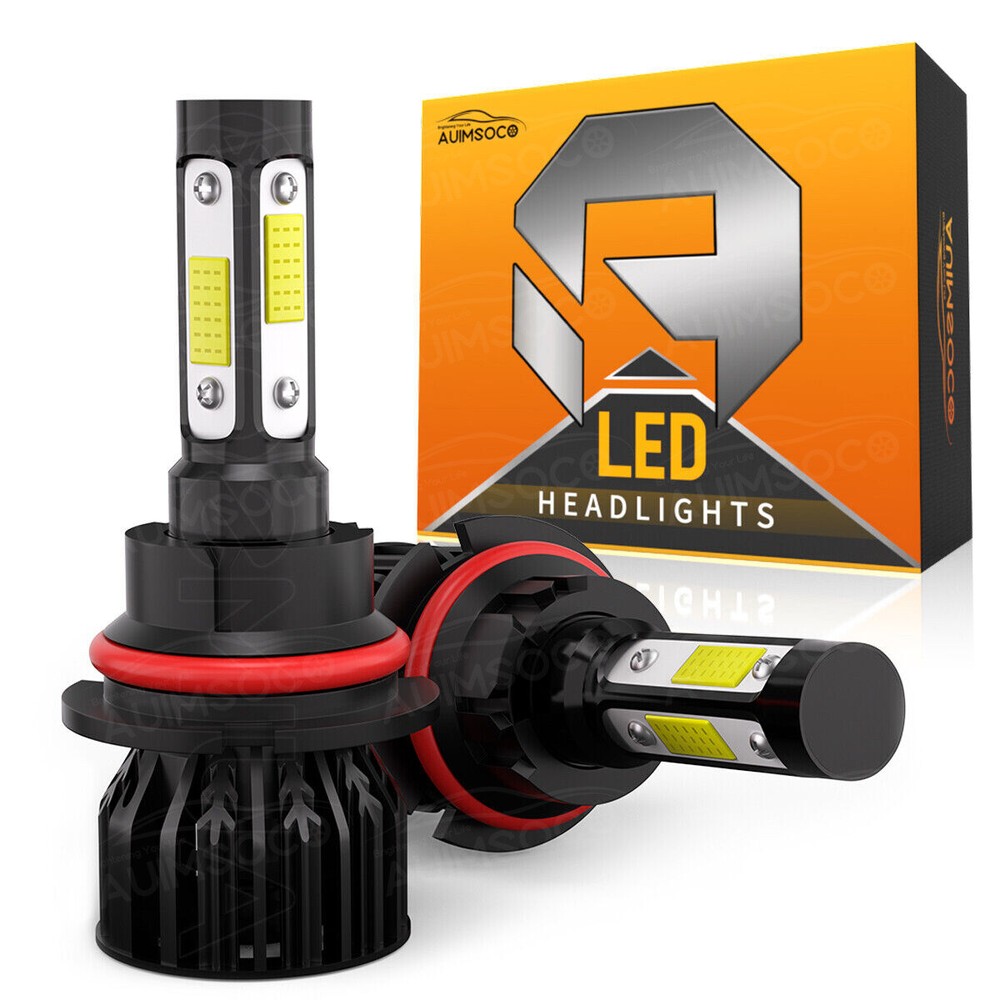 4-Side Bright LED Headlight Bulbs Kit Conversion Lamps for VOLVO VN / VNL / VNM