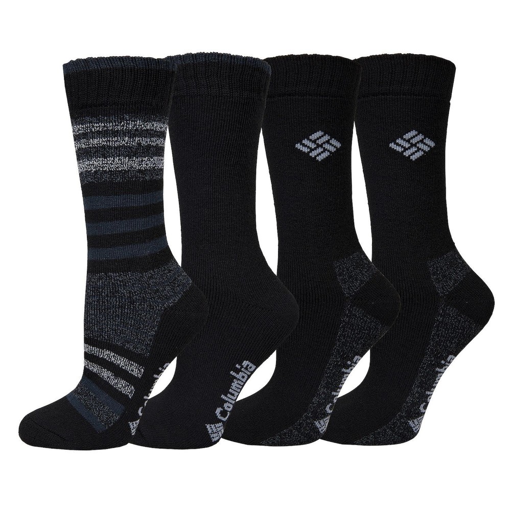 Women's Columbia Stripe Moisture Control Crew Socks- ter