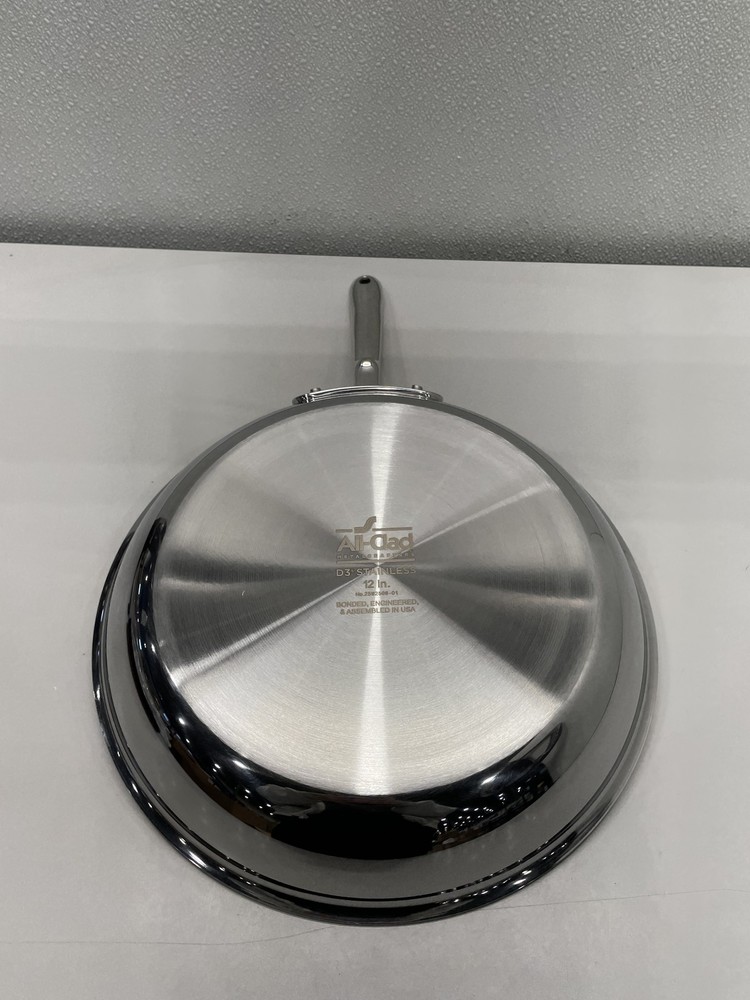 All-Clad D3 Tri-Ply Stainless Steel 12 in Fry Pan